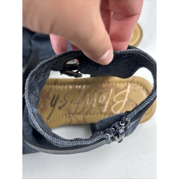 Blowfish Canvas Sandals Women's‎ Size 6.5 Shoes Denim Upper - Picture 9 of 9